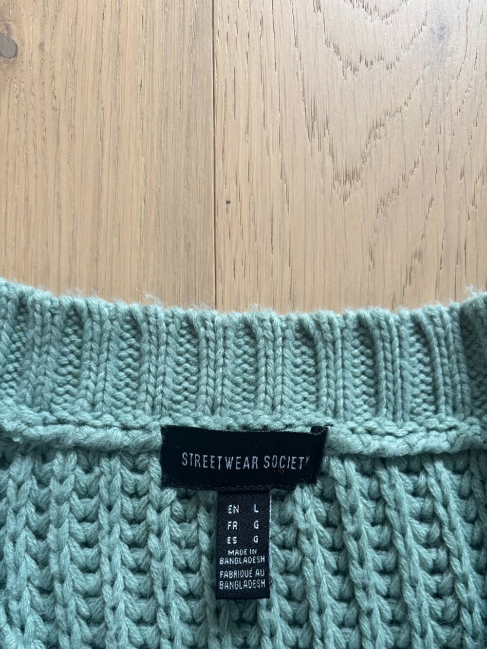 Blue Knit Cardigan - Picture 2 of 4